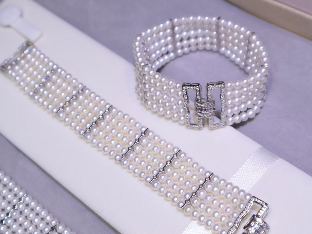 Natural Freshwater Pearl S925 Sliver Bracelet
