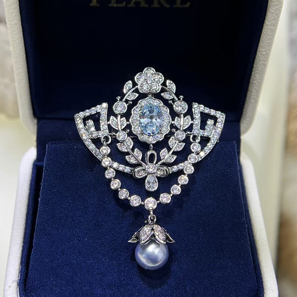 Vintage Freshwater Pearl Brooch