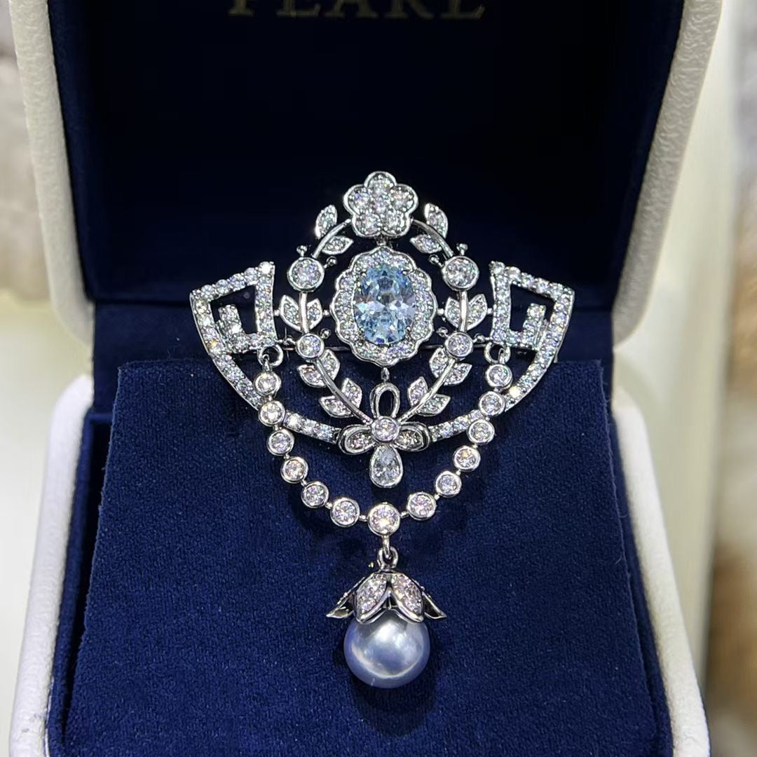 Vintage Freshwater Pearl Brooch