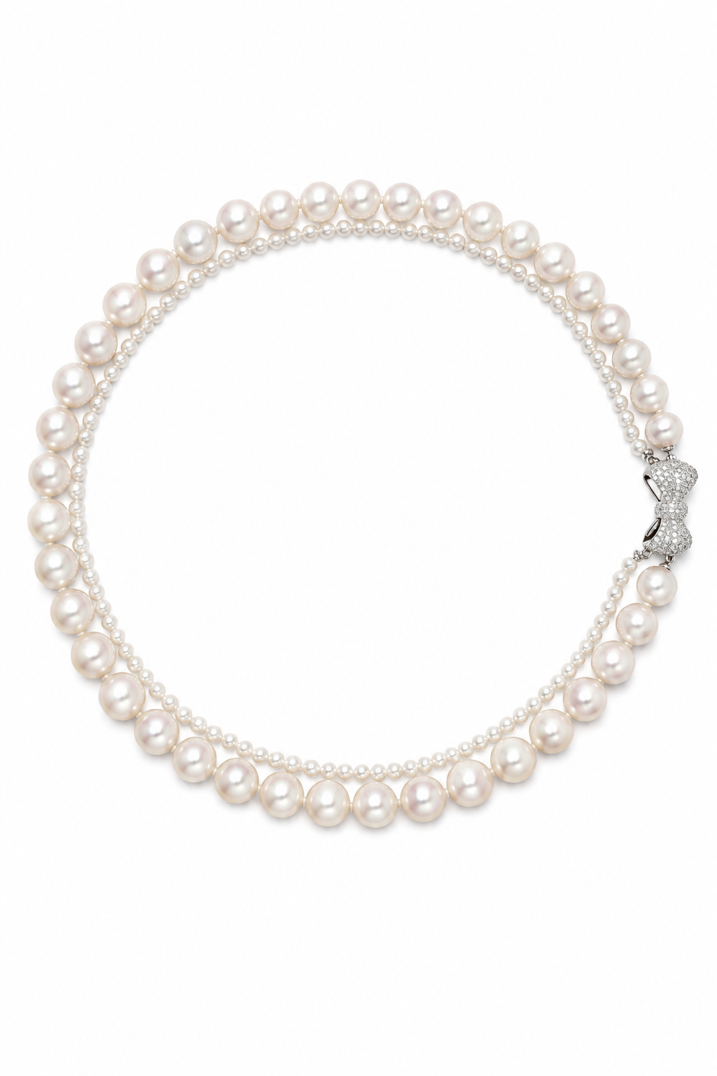 Double Strand Freshwater Pearl Necklace