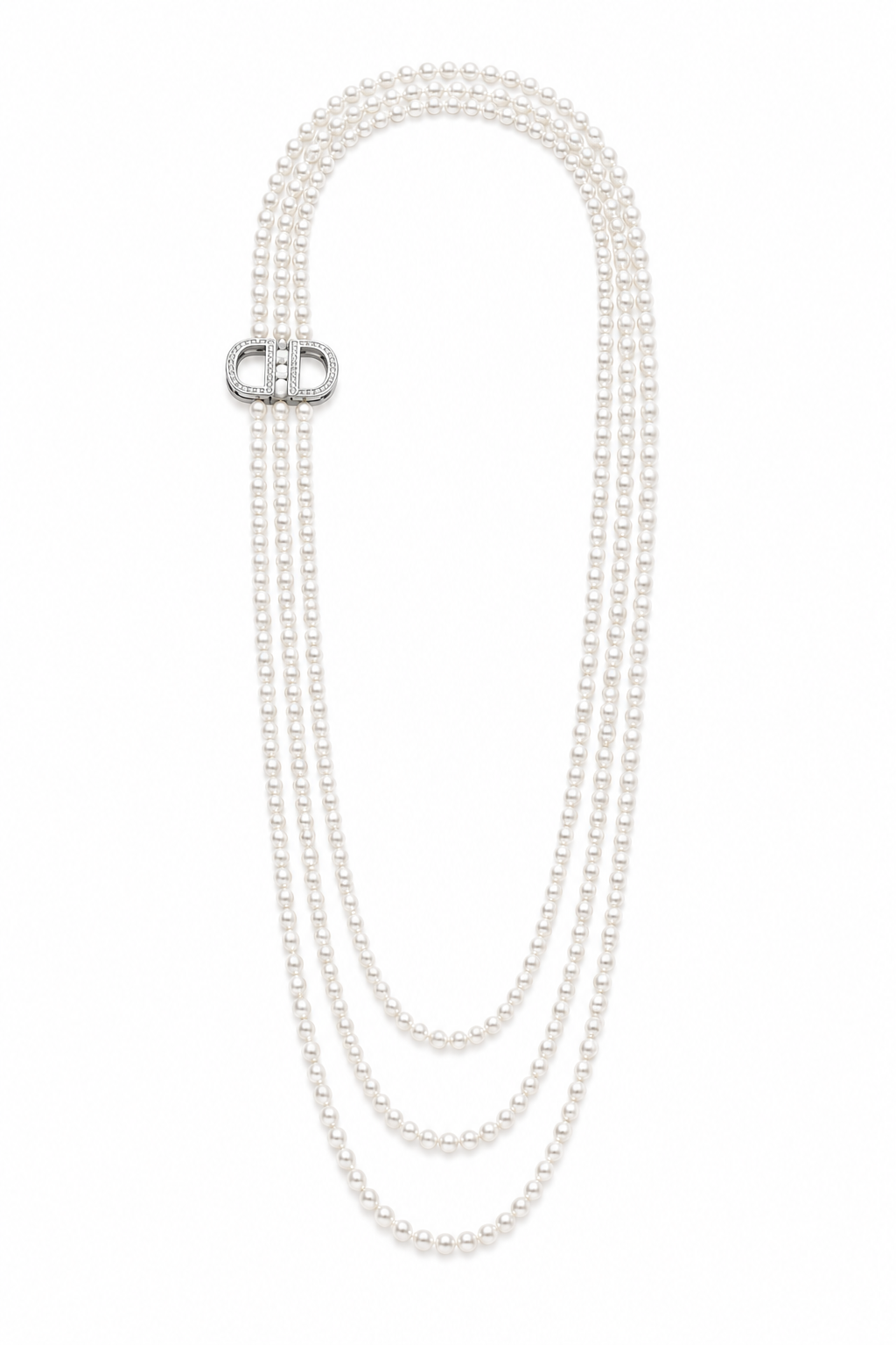 Multi-Layer Natural Freshwater Pearl Long Necklace