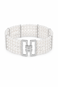 Natural Freshwater Pearl S925 Sliver Bracelet