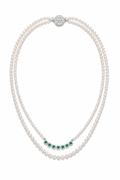 Natural Freshwater Pearl Double Layer Long Necklace