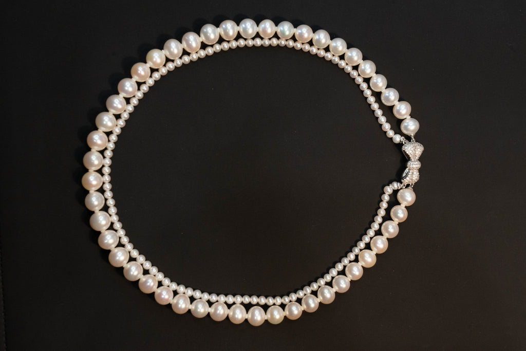Double Strand Freshwater Pearl Necklace