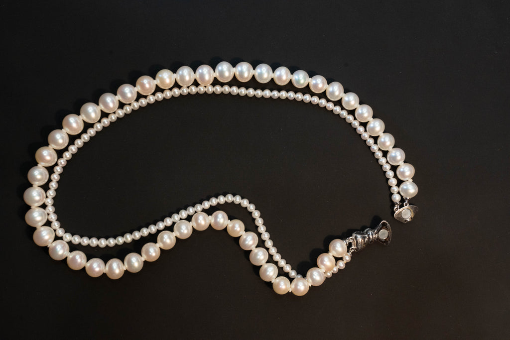 Double Strand Freshwater Pearl Necklace