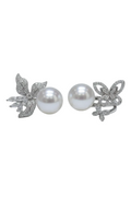 Modern Natural Freshwater Pearl Ring in S925 Sterling Silver