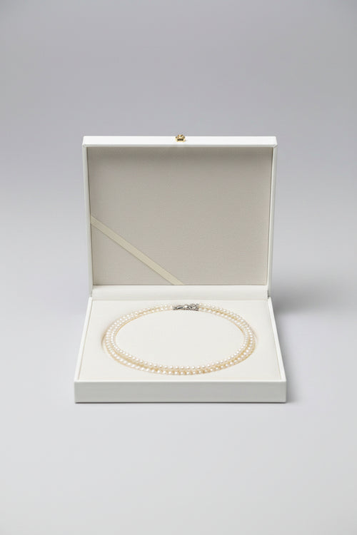 4–6mm natural freshwater double-layer pearl necklace