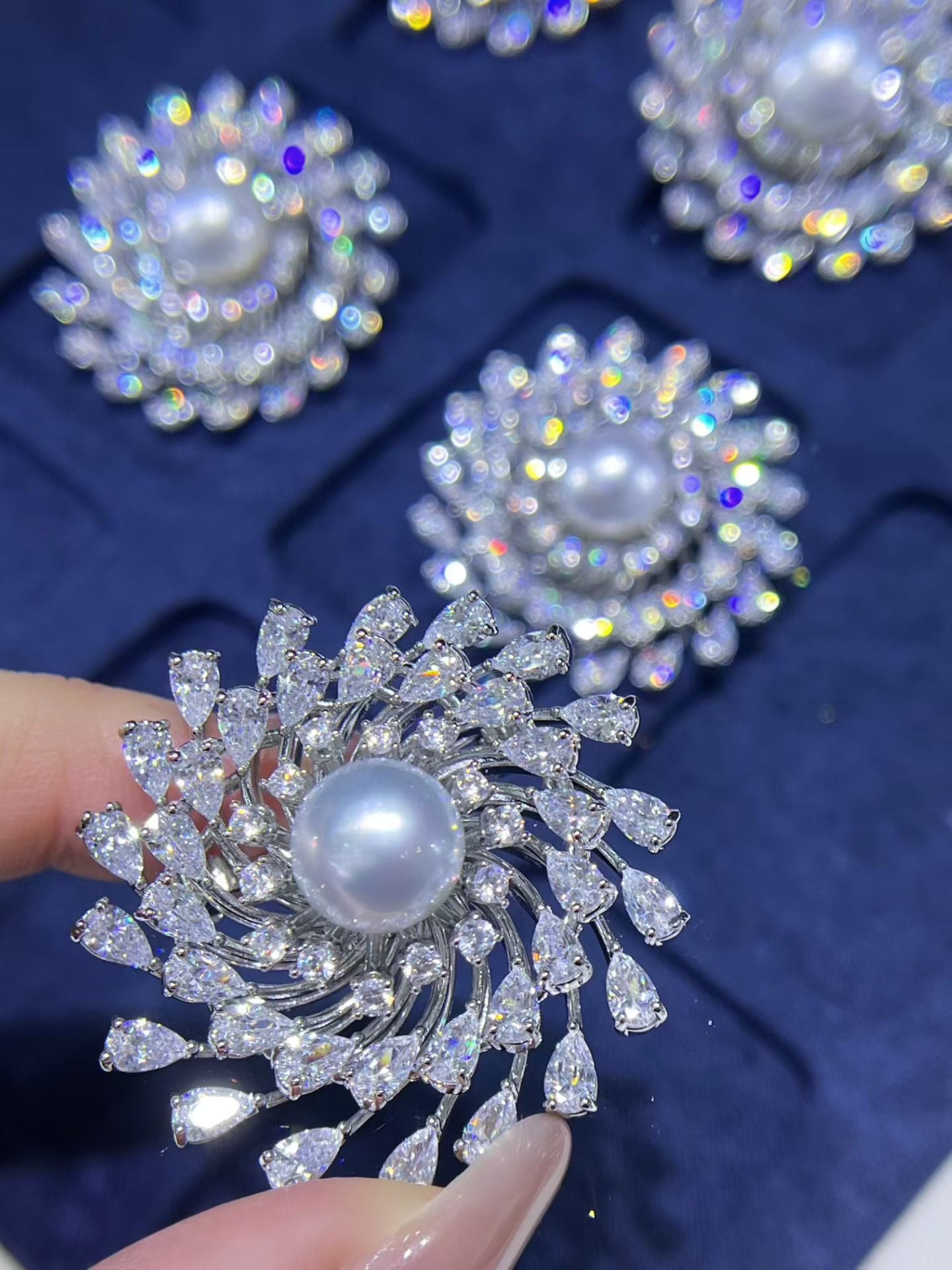Freshwater Pearl Floral Brooch