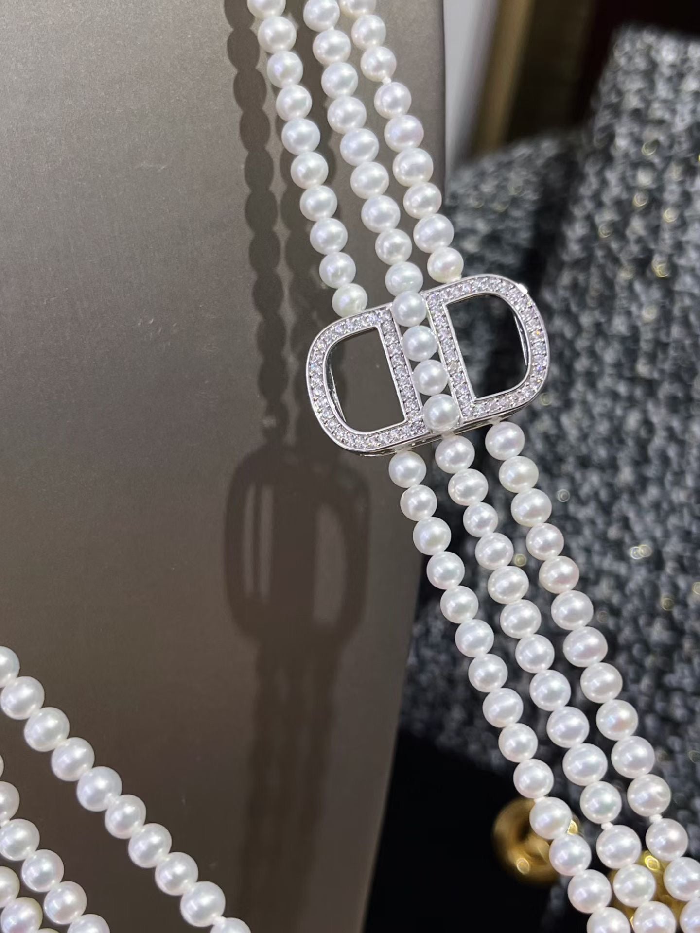 Multi-Layer Natural Freshwater Pearl Long Necklace
