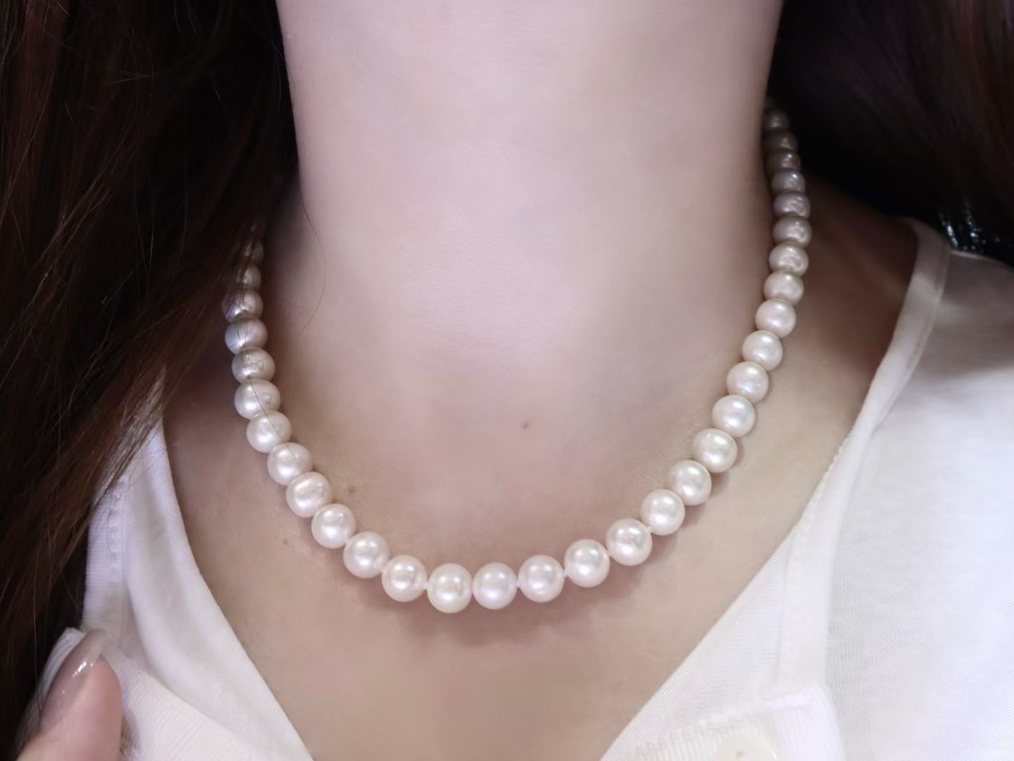 8–9mm Natural Freshwater Pearl Necklace