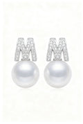 Natural Freshwater Pearl Stud Earrings in S925 Sterling Silver