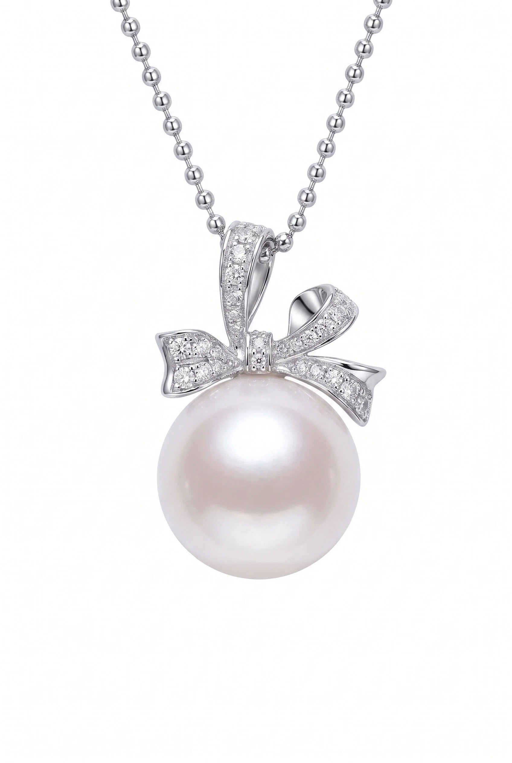 Australian South Sea Pearl Bow Pendant Necklace