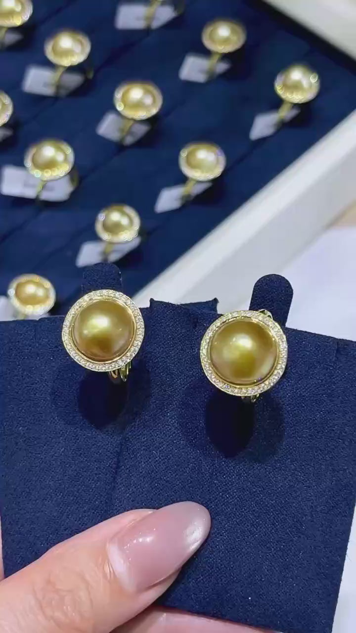 Natural South Sea Golden Baroque Pearl Ring
